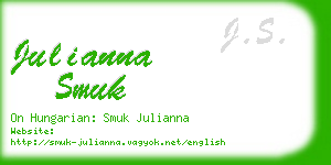 julianna smuk business card